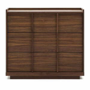 Barna komód diófa dekorral 100x78x50 cm Onix – Kave Home kép