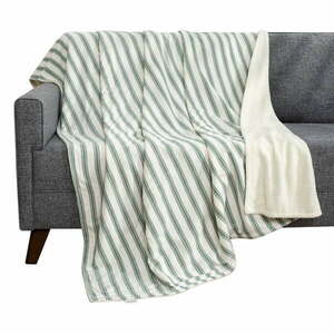 Fehér-zöld takaró 150x190 cm Soren Wellsoft – Mijolnir kép