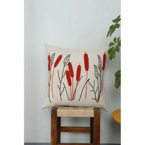 Len párnahuzat 43x43 cm Straw – Mioli Decor kép