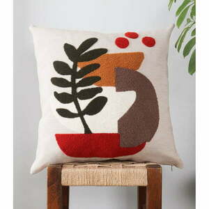 Len párnahuzat 43x43 cm Begonya – Mioli Decor kép