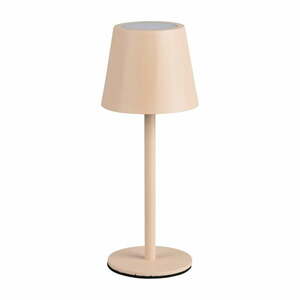 Krémszínű LED asztali lámpa fém búrával (magasság 21 cm) Diaz – Trio kép