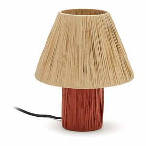 Natúr színű-terrakotta színű asztali lámpa (magasság 25 cm) Pulmi – Kave Home kép