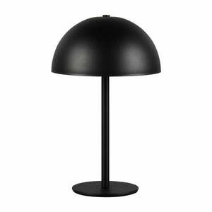 Matt fekete LED asztali lámpa fém búrával (magasság 21 cm) Munoz – Trio kép