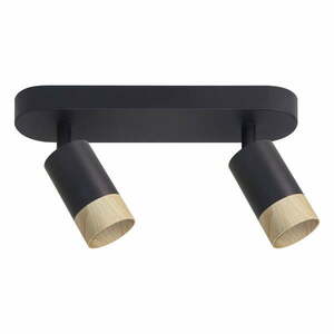 Fekete-natúr színű mennyezeti lámpa fém búrával 34x5.5 cm Conti – Candellux Lighting kép