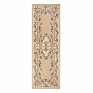 Aubusson bézs gyapjú futószőnyeg, 67 x 210 cm - Flair Rugs kép