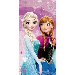 Pamut gyerek fürdőlepedő 70x140 cm Frozen "Pink-purple" – Jerry Fabrics kép