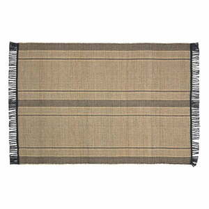Fekete-natúr színű kétoldalas tengerifű szőnyeg 160x230 cm Brunilda – Kave Home kép