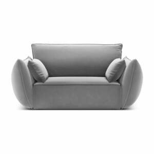 Világosszürke bársony fotel Vanda – Mazzini Sofas kép
