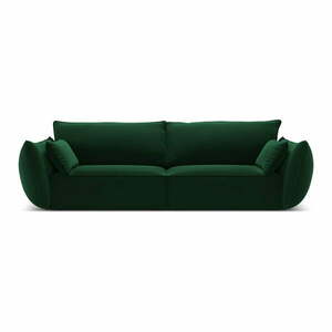 Sötétzöld bársony kanapé 208 cm Vanda – Mazzini Sofas kép