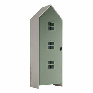 Fehér-zöld gyerek ruhásszekrény 58x172x37 cm Casami Bruges – Vipack kép