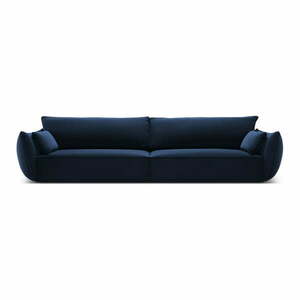 Sötétkék bársony kanapé 248 cm Vanda – Mazzini Sofas kép