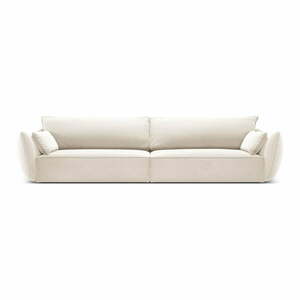Bézs bársony kanapé 248 cm Vanda – Mazzini Sofas kép