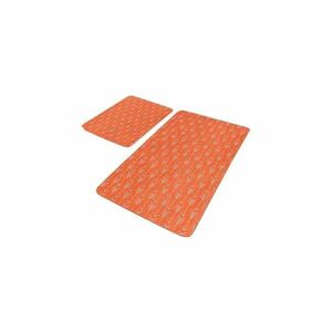 Terrakotta színű bársony fürdőszobai kilépő szett 2 db-os 60x100 cm – Mila Home kép