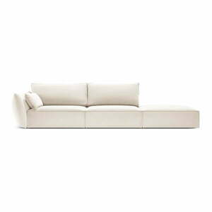 Bézs bársony kanapé, bal oldali 264 cm Vanda – Mazzini Sofas kép