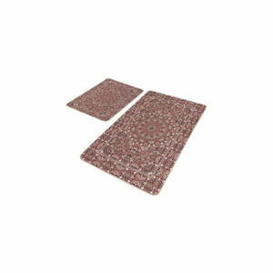 Barna bársony fürdőszobai kilépő szett 2 db-os 60x100 cm – Mila Home kép