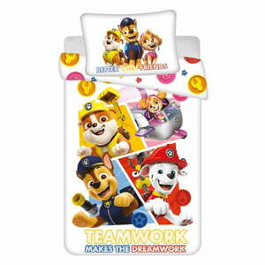 Pamut gyerek ágyneműhuzat babaágyhoz 100x135 cm Paw Patrol – Jerry Fabrics kép