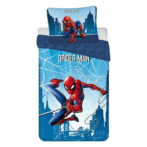 Kék egyszemélyes pamut gyerek ágyneműhuzat 140x200 cm Spider-man "Blue" – Jerry Fabrics kép