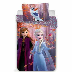 Egyszemélyes pamut gyerek ágyneműhuzat 140x200 cm Frozen "Sister Purple" – Jerry Fabrics kép
