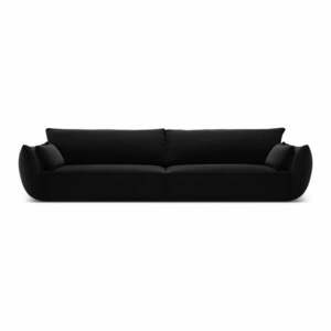 Fekete bársony kanapé 248 cm Vanda – Mazzini Sofas kép