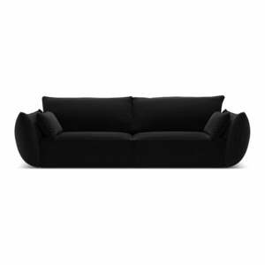 Fekete bársony kanapé 208 cm Vanda – Mazzini Sofas kép