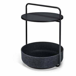 Kerek tárolóasztal ø 50 cm Tavolino Black – MiaCara kép