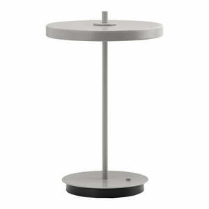 Világosszürke fém LED asztali lámpa fém búrával (magasság 31 cm) Asteria Move – UMAGE kép