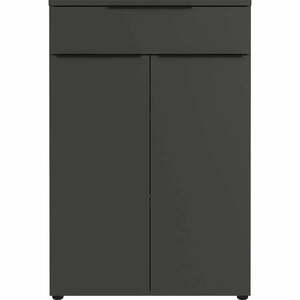 Antracitszürke magas komód 81x120 cm Mailand – Germania kép