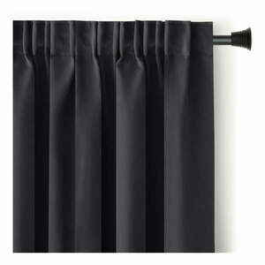 Fekete sötétítő termo függöny 140x245 cm Pleat – Restilo kép