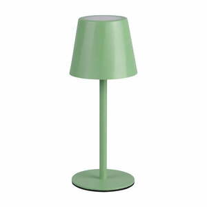 Világoszöld LED asztali lámpa fém búrával (magasság 21 cm) Diaz – Trio kép