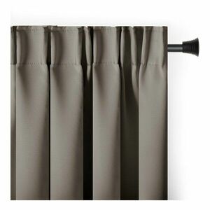 Szürkésbarna sötétítő termo függöny 140x245 cm Pleat – Restilo kép