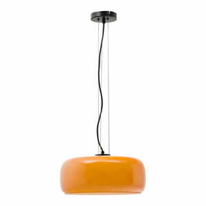 Narancssárga LED függőlámpa üveg búrával ø 38 cm Reig – Kave Home kép
