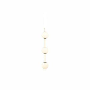 Sárgaréz színű fém LED függőlámpa üveg búrával ø 12 cm Audrey – UMAGE kép