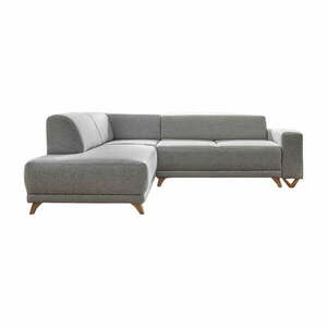 Világosszürke kinyitható-tárolóhelyes sarokkanapé (bal oldali-L alakú) Classy Sophie – Miuform kép