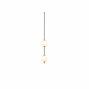 Sárgaréz színű fém LED függőlámpa üveg búrával ø 12 cm Audrey – UMAGE kép