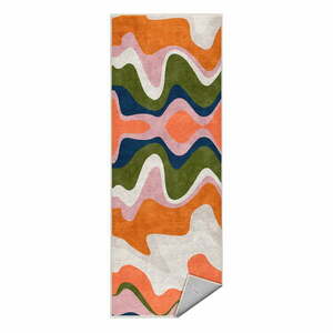Narancssárga mosható futószőnyeg 60x230 cm Squiggly Orange – Mila Home kép