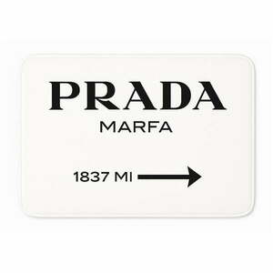 Fehér bársony fürdőszobai kilépő 60x100 cm Prada – Mila Home kép