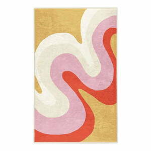 Sárga-rózsaszín mosható szőnyeg 60x100 cm Raspberry Creamsicle – Mila Home kép