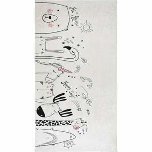 Elefántcsont színű mosható gyerek szőnyeg 120x180 cm Animal Kingdom – Vitaus kép
