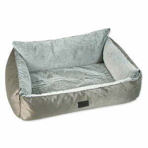Ezüstszínű fekhely kutyáknak 58x46 cm Dog Fantasy Lux Platinum – Plaček Pet Products kép