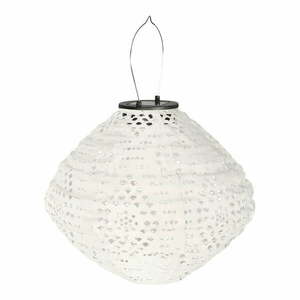 Fehér napelemes kültéri LED lámpás (magasság 22 cm) Harwood – House Nordic kép