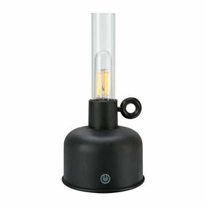 Fekete LED asztali lámpa (magasság 22 cm) Astrid – Markslöjd kép