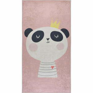 Világos rózsaszín mosható gyerek szőnyeg 80x120 cm Royalty Mascot – Vitaus kép