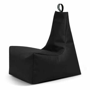 Fekete bőrutánzat babzsákfotel Icy XL – So Soft? kép