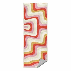 Sárga-rózsaszín mosható futószőnyeg 60x230 cm Creamy Raspberry Swirl – Mila Home kép