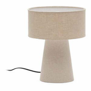 Szürkésbézs asztali lámpa textil búrával (magasság 35 cm) Algaida – Kave Home kép