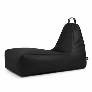 Fekete bőrutánzat babzsákfotel Chill XXL – So Soft? kép