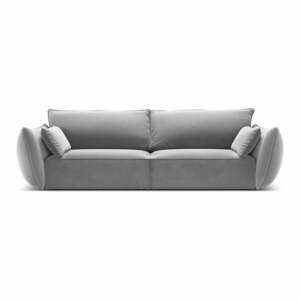 Világosszürke bársony kanapé 208 cm Vanda – Mazzini Sofas kép