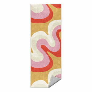 Sárga-rózsaszín mosható futószőnyeg 60x230 cm Raspberry Creamsicle – Mila Home kép