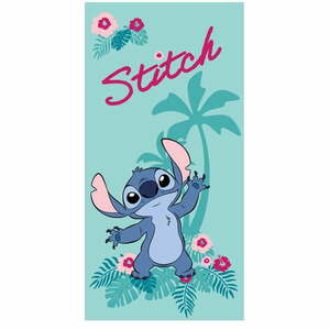 Türkiz mikroszálas gyerek fürdőlepedő 70x140 cm Lilo and Stitch "Hawaii" – Jerry Fabrics kép