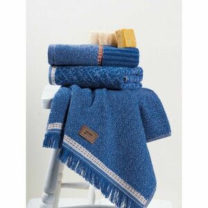 Kék törölköző szett 3 db-os 50x90 cm Denim – Foutastic kép